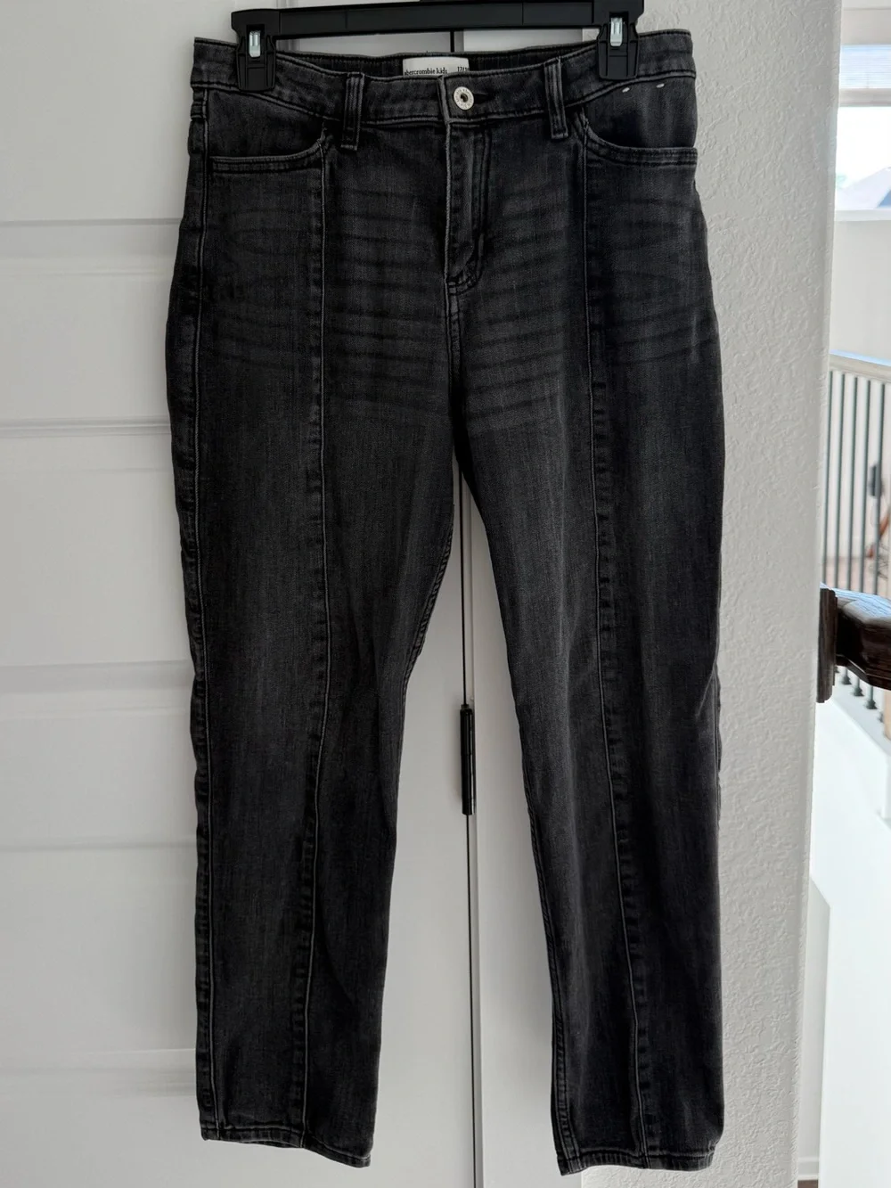 Abercrombie Kids high-rise mini mom jeans